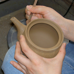 ストライプ土瓶　陶器　茶器 11枚目の画像
