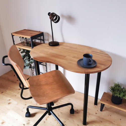 天然木のワークデスク【ハンドメイド家具】 天然木のワークデスク【ハンドメイド家具】