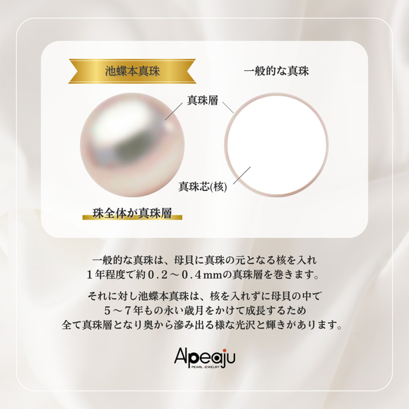 【人気No.1◆プレゼント付】送料無料｜鑑別書付｜池蝶本真珠パールネックレスセット クリスマス 誕生日 成人 入学卒業 6枚目の画像