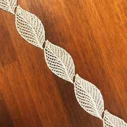 【再再販】2m レーヨンケミカルレース 葉っぱ柄 日本製 lace-No,035 8枚目の画像