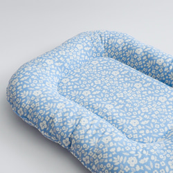 うさぎ用 ゴロンちょマット・ブルーフラワー(クッション、ベッド) 5枚目の画像