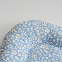 うさぎ用 ゴロンちょマット・ブルーフラワー(クッション、ベッド) 4枚目の画像