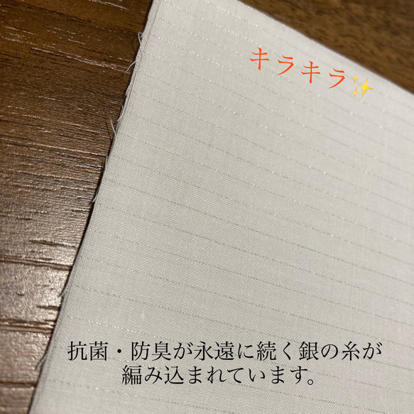 ❇︎大人可愛い❇︎ 立体マスク マーガレット刺繍　あずきミルク　銀イオン抗菌　 4枚目の画像