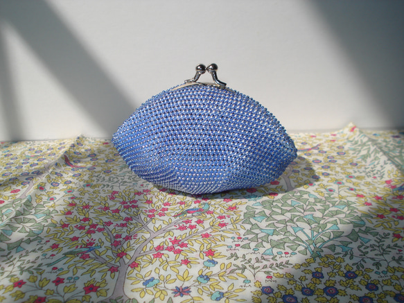 Beaded Purse --Hyacinth Blue-- (S) 1枚目の画像