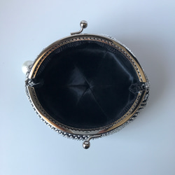Beaded Purse --Snow Crystal-- Black (XL) 5枚目の画像