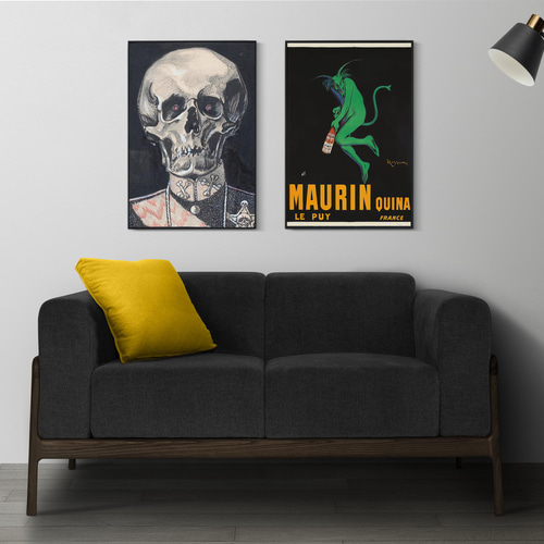 NO.40】緑の悪魔ヴィンテージアートポスター☆レトロパンクロック