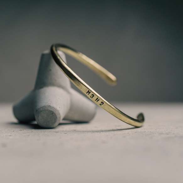 名入れ可能｜ギフト・ペアに｜手首で育てる真鍮バングル・ブレスレット【正規品】 9枚目の画像