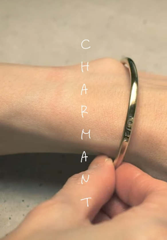 名入れ可能｜ギフト・ペアに｜手首で育てる真鍮バングル・ブレスレット【正規品】 4枚目の画像