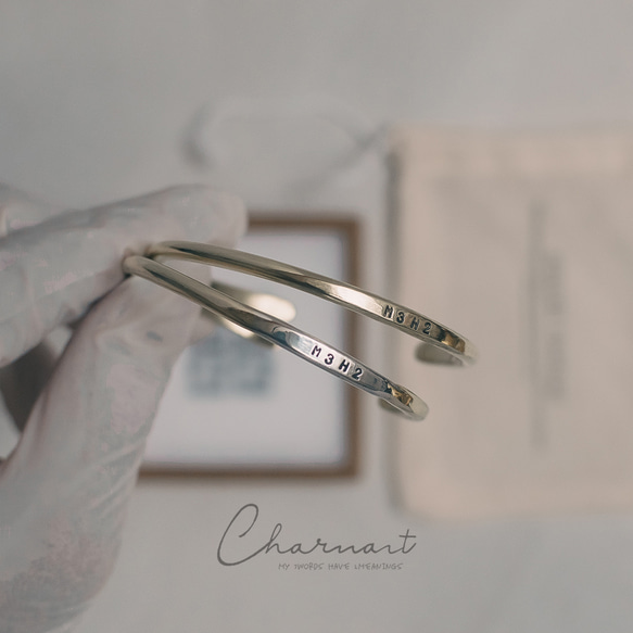 名入れ可能｜ギフト・ペアに｜手首で育てる真鍮バングル・ブレスレット【正規品】 10枚目の画像