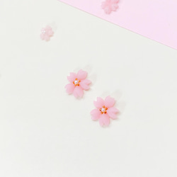 ✿桜✿一粒ピアス 6枚目の画像