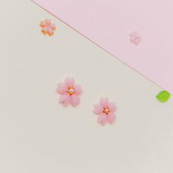✿桜✿一粒ピアス 4枚目の画像
