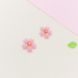 ✿桜✿一粒ピアス 3枚目の画像