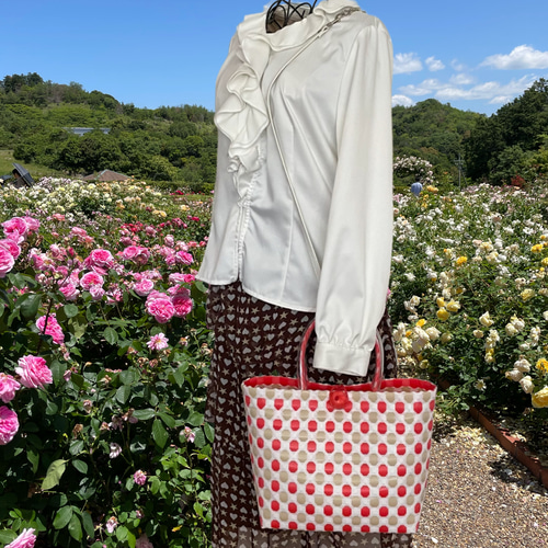 バレリア❤️です。　プラかごバッグ ハンドメイド c2152861935397024829efa16e18b0