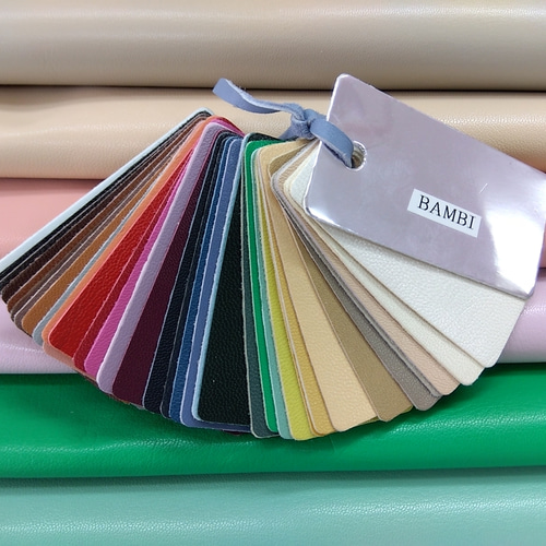 送料無料】 バンビ（ソフトキッド革）カラーカード 全34色 その他素材