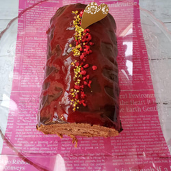 【バレンタイン】♦♦2月限定♦♦もちふわ米粉のチョコレートロールケーキ【冷凍発送】　 4枚目の画像