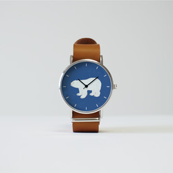 美品✨　muta ×K-SMITH 腕時計　しろくま しろくま（あお）の腕時計 腕時計 びと。 通販 11349602｜Creema(クリーマ)