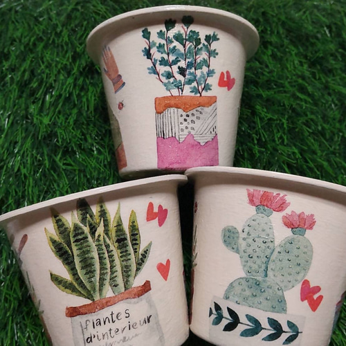 送料無料♡3個セット♡リメイク鉢♡プラ鉢♡ガーデン雑貨