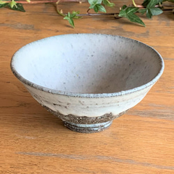 藁灰釉飯碗(大)　陶器　抹茶碗 5枚目の画像