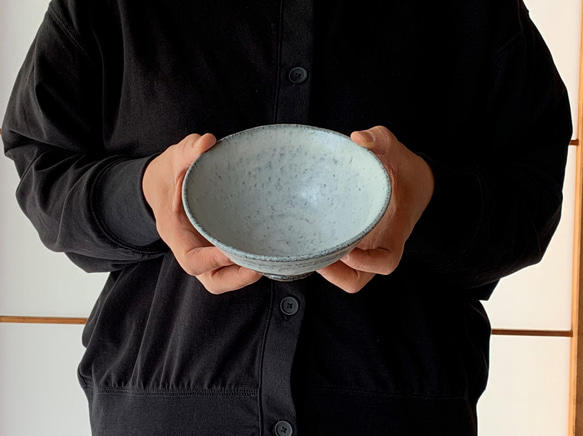 藁灰釉飯碗(大)　陶器　抹茶碗 12枚目の画像