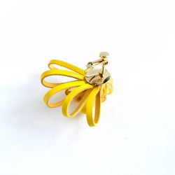 Sucre 【レザーピアス/イヤリング】〝yellow〟 10枚目の画像