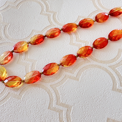 Necklace Sunset】オレンジ のネックレス 特集掲載 ネックレス