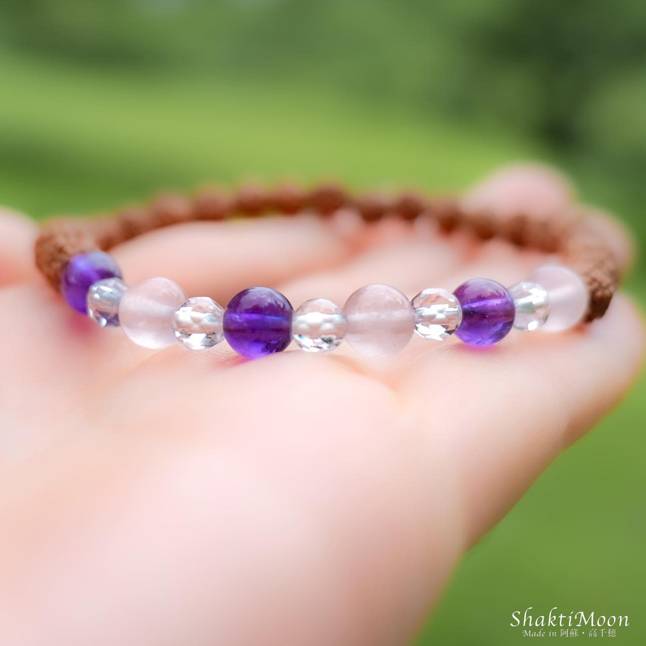 【ストレスを振り払い、戦うあなたへ！レア・希少！極小4mm・5mm・6mm】アメジスト×ローズクォーツ×プレミアムカット 4,886円