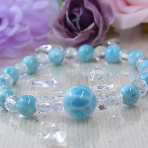 ♥高品質 大粒 ラリマー♥美しいひと粒 ぷるぷる シンプル 素敵