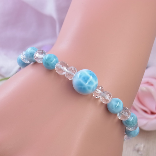 ♥高品質 大粒 ラリマー♥美しいひと粒 ぷるぷる シンプル 素敵