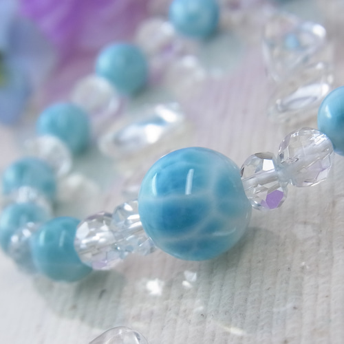 ♥高品質 大粒 ラリマー♥美しいひと粒 ぷるぷる シンプル 素敵 水晶