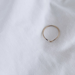 送料無料【14kgf】星の線シェブロンリング ／プレーン（9・11・13・16号） 6枚目の画像