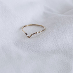 送料無料【14kgf】星の線シェブロンリング ／プレーン（9・11・13・16号） 7枚目の画像