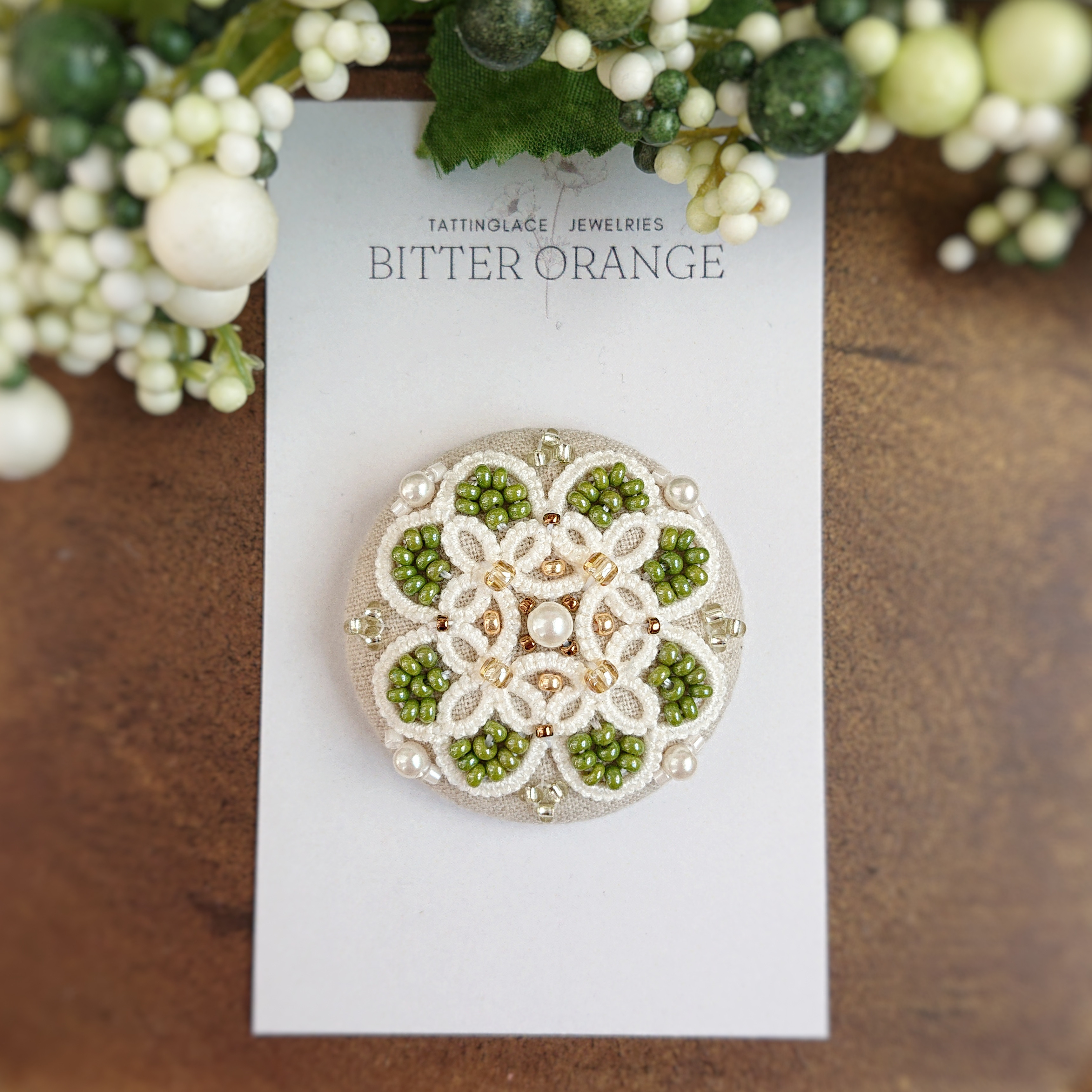 キラキラお花のくるみボタン ヘアゴム セット ㉝（ビーズ刺繍の