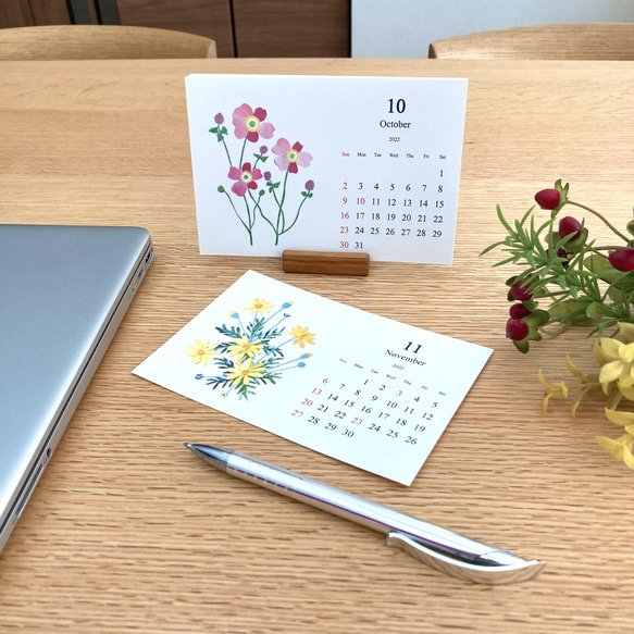 4月始まり季節の花卓上カレンダー 5枚目の画像
