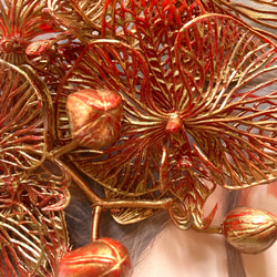 華やかメタルスケルトン胡蝶蘭　髪飾り 4枚目の画像