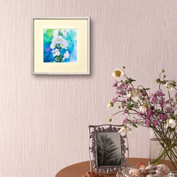 【元気いっぱい】透明水彩　ジークレー・オリジナル版画 180×180ｍｍサイズ〜 15枚目の画像