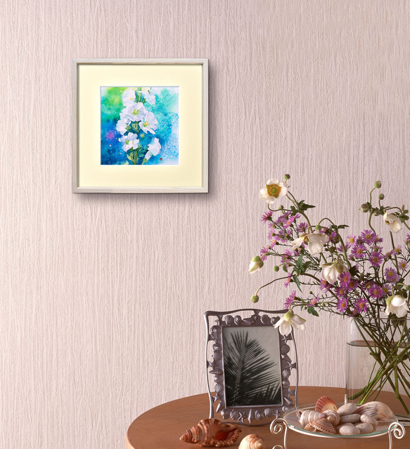 【元気いっぱい】透明水彩　ジークレー・オリジナル版画 180×180ｍｍサイズ〜 15枚目の画像
