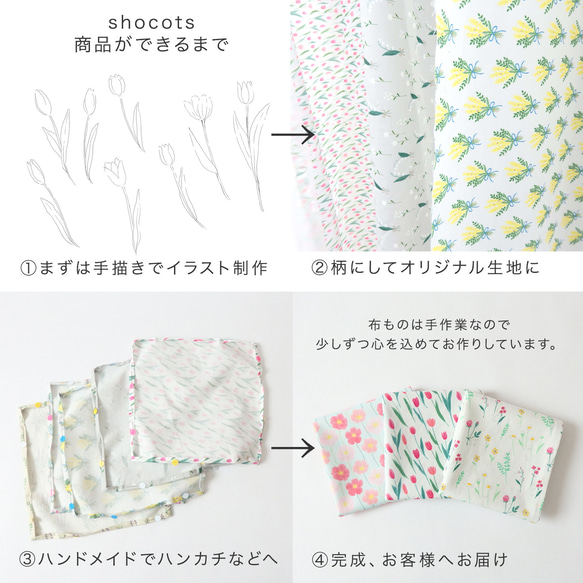 〈特集掲載〉紫陽花のふわふわガーゼハンカチ 11枚目の画像