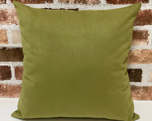 ひっかき傷がつきにくい うぐいす色 マイクロファイバースエード 無地