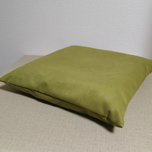 ひっかき傷がつきにくい うぐいす色 マイクロファイバースエード 無地