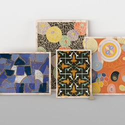 【NO.42】手毬のようなカラフルな日本画アートポスター☆和室インテリア和モダン大正ロマン★ハガキ2L判A4A3A2A1 9枚目の画像