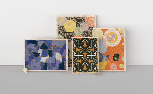 【NO.42】手毬のようなカラフルな日本画アートポスター☆和室インテリア和モダン大正ロマン★ハガキ2L判A4A3A2A1 9枚目の画像