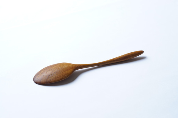 (受注生産)木のカレースプーン（チーク）A022-1 4枚目の画像