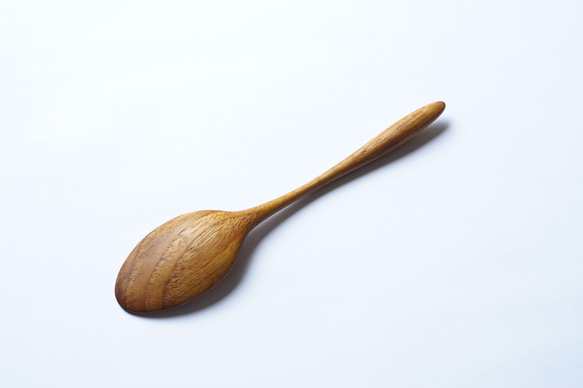 (受注生産)木のカレースプーン（チーク）A022-1 3枚目の画像