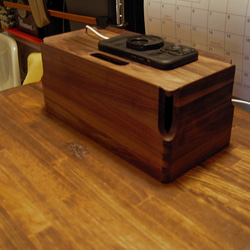 受注生産 職人手作り ケーブルボックス コードケース テレワーク ギフト 無垢材 一人暮らし 家具 木製 LR2018 8枚目の画像