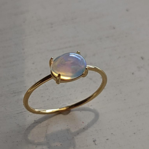 再販】受注制作 宝石質エチオピア産 プレシャスオパール リング