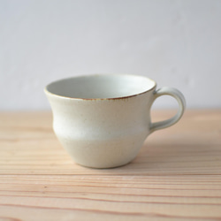 小マグカップ　白マット釉（ティーカップ・コーヒーカップ） 3枚目の画像