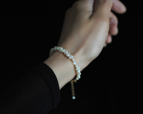 すぐ届く☆Canal 4℃【Fit me】  淡水パールブレスレット すぐ届く☆Canal 4℃【Fit me】 淡水パールブレスレット (4
