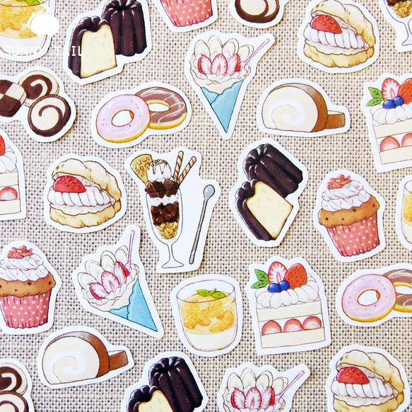 ☆パフェアイス/カップケーキ/海外製フレークシール☆