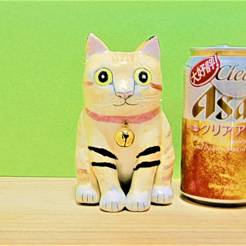 砂猫（大）置物＃39（紙粘土と新聞紙） その他置物 工房TAKA