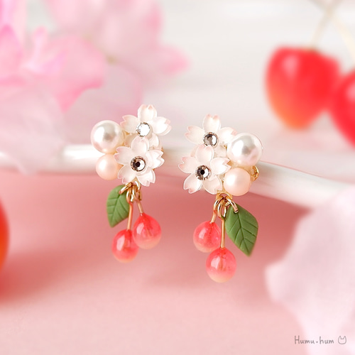 Ceres earing / 3粒 | Soierie Online Store